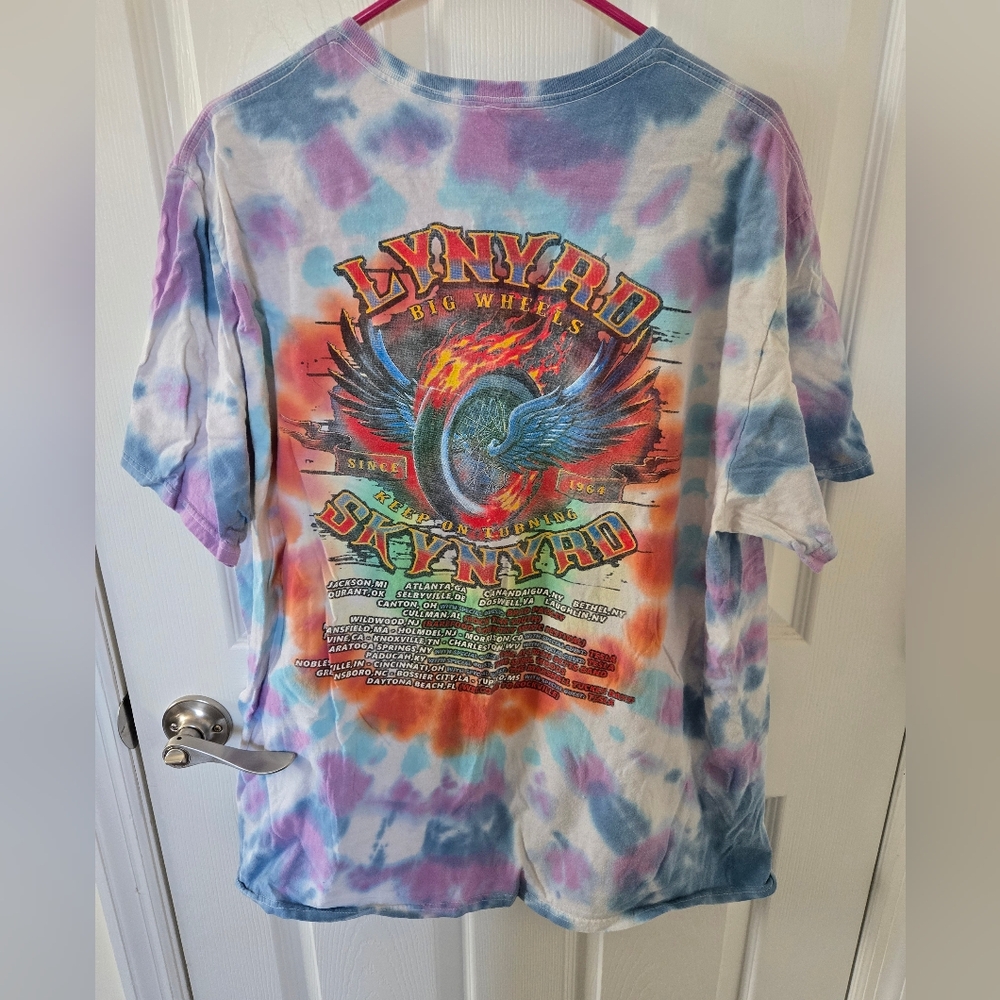 Lynyrd Skynyrd Vintage Tie Dye Tee t-shirt 2XL unisex concert rock band shirt - Picture 4 of 5